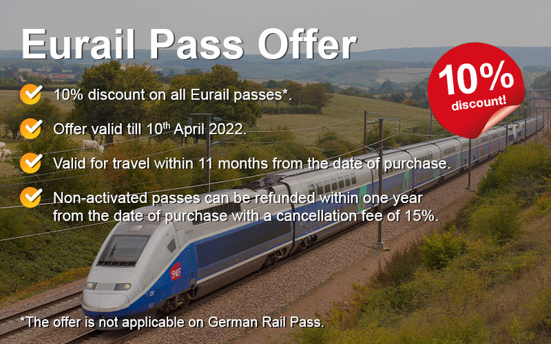 eurail passes 25% off