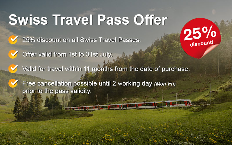 swiss pass 25% off